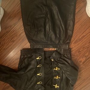 St John Collection Vintage Leather Suit Set